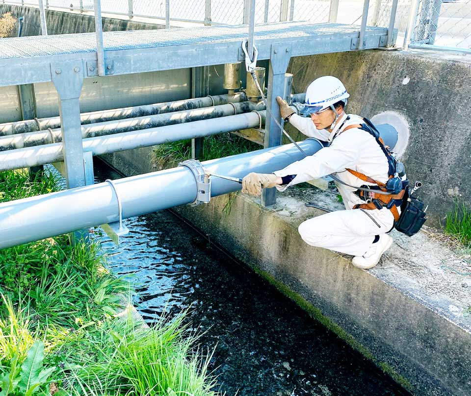 水道本管工事の写真